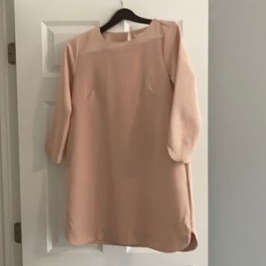 Blush shift dress thick material